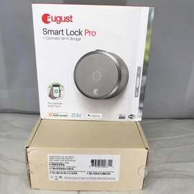 Augsl03c02s03 August Smart Lock Pro 3rd Gen With Connect Wi-fi Bridge - Silver