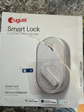 Aug-sl04-c03-s04 August Home Smart Lock Bundle Satin Nickel