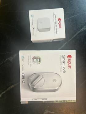 L4fyd042yu August Smart Lock Keyless Entry - Satin Nickel Sn Wifi Bridge