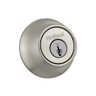 B000kkvcha Kwikset Double Cylinder Deadbolt In Satin Nickel Delivery 042049054439