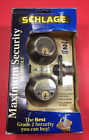 B362nv4609 Schlage Antique Brass Double Cylinder Deadbolt New In Box