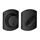B60grw622 Schlage Matte Black Single Cylinder Grade Deadbolt With 043156488162