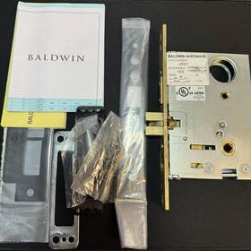 6021.190.l Baldwin 6020 Entrance Emergency Egress Mortise Lock With Strike 2-3/4 Backset Left