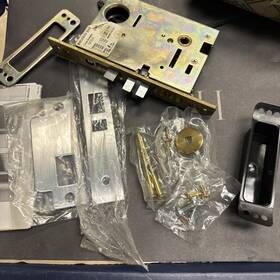 6066.264.lh Baldwin Left Hand Mortise Lock Satin Chrome Electrified Strike