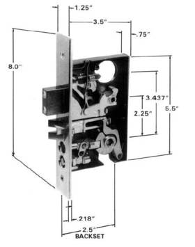 6325 Baldwin Entry Mortise Lock 102 R Oil Rubbed Bronze Less Cyl Also With 402