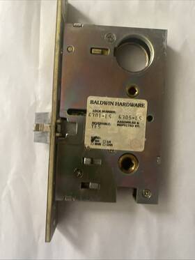 6301-ls Baldwin 6395-ls Headware Mortise Lock Body In Original Packaging