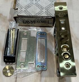 6834.030.lh Baldwin Entrance Egress Mortise Lock Polished Brass Nos Incomplete