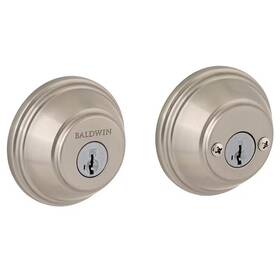 Baldwin 711181854497 Prestige Satin Nickel Double Cylinder Deadbolt
