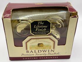 98231.003 Baldwin 723079146003 Solid Core Forged Brass Single Cylinder Deadbolt New Open Box