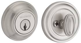 8031.076 Baldwin Traditional Single Cylinder Round Deadbolt 1-5/8 Inch Door Prep