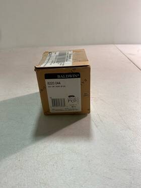 8220044 Baldwin Contemporary Square Single Cylinder Deadbolt - Pvd Satin Brass