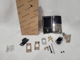 8225.055.zw Baldwin Touchscreen Keyless Entry Deadbolt Z Wave Polished Nickel