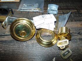 8232031 Baldwin Traditional Style Double Cylinder Deadbolt Non-lacquered Brass