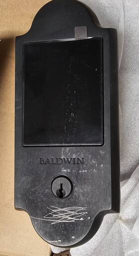 8235.102 Baldwin Boulder Touchscreen Deadbolt - Oil-rubbed Bronze Read