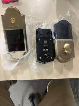 8235050zw Baldwin Touchscreen Boulder Z-wave Deadbolt - Satin Brass And Black