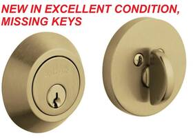8241.033 Baldwin 8241033 Contemporary Solid Brass Single Cylinder Entry Deadbolt Read