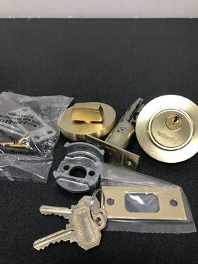 8244044 Baldwin Contemporary Solid Brass Single Cylinder-keyed Deadbolt - Lifeti