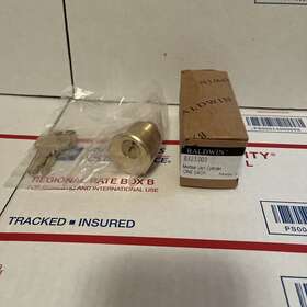 8323.003 Baldwin Gramercy 1-1/4 Inch C Keyway Traditional Mortise Single Cylinder - Brass
