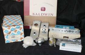 8551-264 Baldwin 8551 Reading Mortise Lock Set 8551-264- Entr Brushed Chrome Knob Left Hand