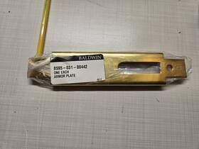 8575-031-00442 Baldwin Sliding Door Strike In Unlacquered Brass