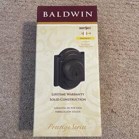 93800-006 Baldwin Prestige Arch Deadbolt Venetian Bronze. Smart Key