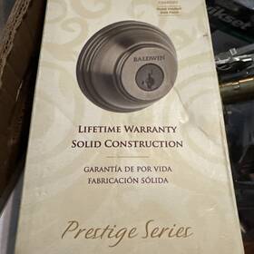 93800-015 Baldwin Prestige Series Round Deadbolt Slate Finish Smartkey 380rdb B5
