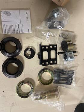 Dc.trd.112 Baldwin Venetian Bronze Double Cylinder Round Deadbolt Sold As Picd