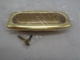 0458-030 Baldwin Hardware New Open Box Lifetime Polished Brass Sliding Door Pull