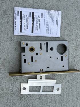 1650.25.70.ll.36 Baldwin Hardware Made In Portugal Azt Mortise Lock Case Passage Pn # Only