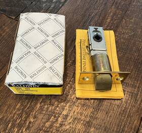 Baldwin Hardware 723079152233 5200 003 Adjustable Deadlock Latch Keyed Entry Polished Brass Used Read