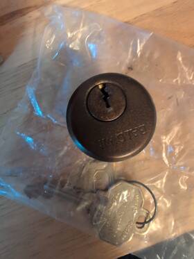 8323-264 Baldwin Hardware 8323.264 Mortise Single Cylinder C Keyway 1-1/8 Inch Brass