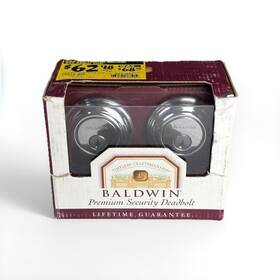 98232.260 Baldwin Hardware New Premium Security Deadbolt Polished Chrome Double Cylinder