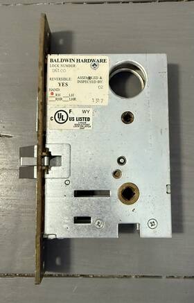 U6100 Baldwin Hardware Mortise Lock Right Hand Bed And Bath