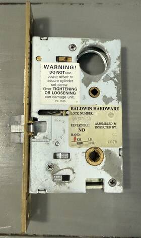 U6321.rls Baldwin Hardware Mortise Lock U6321 Right Hand Lever Strength
