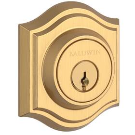 Sctad044 Baldwin Sc.tad Traditional Arch Single Cylinder Keyed Entry - Brass