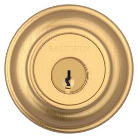 Sctrd044 Baldwin Sc.trd Traditional Round Single Cylinder Keyed Entry - Brass