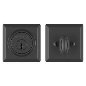 Sc.tsd.190 Baldwin Sctsd190 Deadbolt Satin Black Single Cylinder Traditional Square