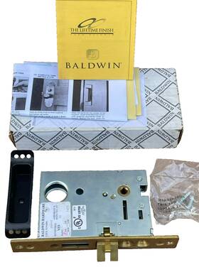 U6110 Baldwin Mortise Lock - Right Hand Reversible Nos Not Complete
