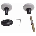 Bc69p94jcm Porcelain Knobs Rim Lock Set White Color Black 820103288941