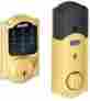 Be469nxcam605 Schlage Lock Company Touchscreen Deadbolt With Built-in Alarm Bright Brass New Residential Security 634392825813