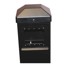 10bollardblk Bea Bollard Plastic Surface Mount Black