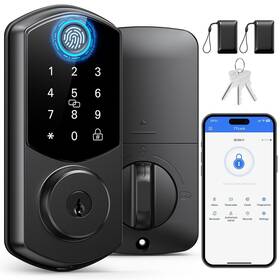 Besbuy 717015873757 Smart Lock 7 In 1 Keyless Entry Door Fingerprint App Remote Contr