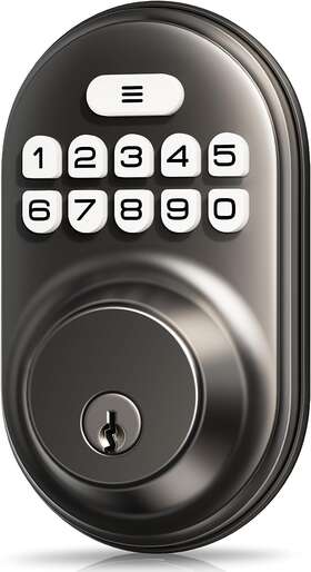 Best 445044482413 Keyless Entry Door Lock Electronic Keypad Deadbolt Keyed Auto