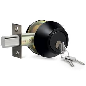 Db1-et-bk Bestten Single Cylinder Deadbolt Dead Bolt For Front Door And Garage Keyed Sid