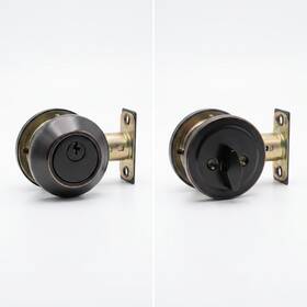 D101-10b Bgw Oil Rubbed Bronze Single Cylinder Dead Bolt Door Lock With 3 Key