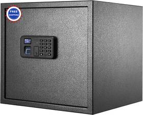 J8-14 Billconch Biometric Gun Safe 1.4 Cubic Feet 6 Pistol Holders Black Iron Lcd Display Unlock