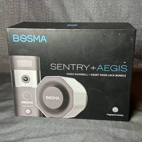 Bosma 851781007869 Sentry Aegis Wifi Hd Video Doorbell Smart Door Lock Bundle New