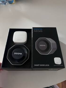 Rp0001 Bosma Aegis Deadbolt Security Smart Door Lock White Black Gateway Wi-fi