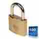 Bp150-kd-cs100 Fjm Security Mountain Series 0.5 In Wide Keyed Alike Solid Brass Padlocks Case Of 100 027536991039
