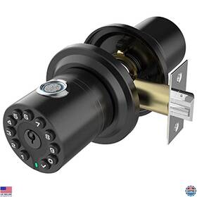 Iu-40 Brand Iuknob Smart Fingerprint Door Knob Keypad Lock Biometric Zinc Handle For Interior Use